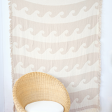 Sandy Waves Jacquard Throw