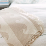 Sandy Waves Jacquard Throw