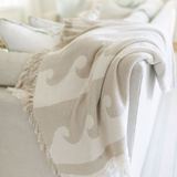 Sandy Waves Jacquard Throw
